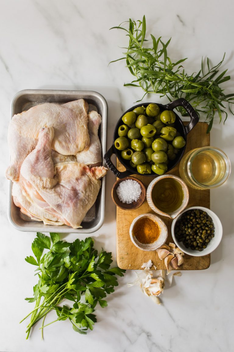 Vinegar Chicken With Crushed Olives and Capers Lena's Kitchen