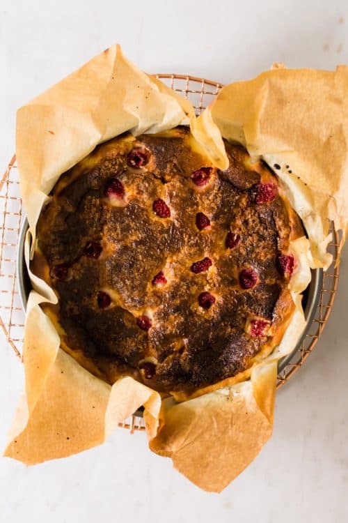 Raspberry Basque Cheesecake Raspberry Lemon Burnt Basque Cheesecake - Lena's Kitchen