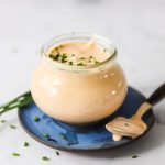 Bang bang sauce in a jar.