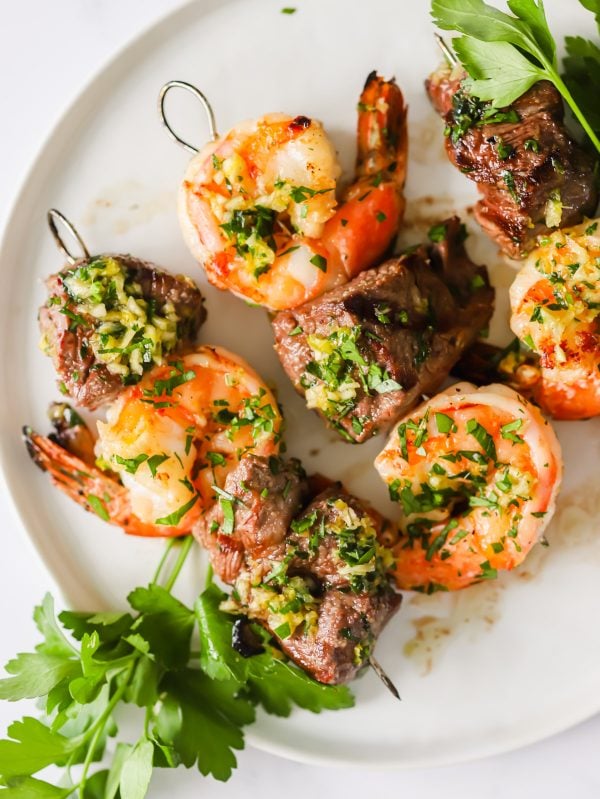 Juicy Steak and Shrimp Kabobs Lena's Kitchen
