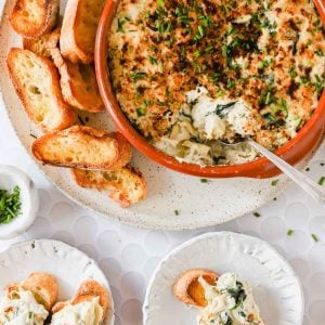 Crab spinach artichoke dip.