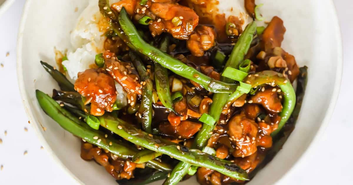 No-Fuss Chicken and Green Bean Stir Fry - Lena's Kitchen
