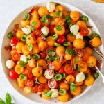 Melon salad in a bowl.
