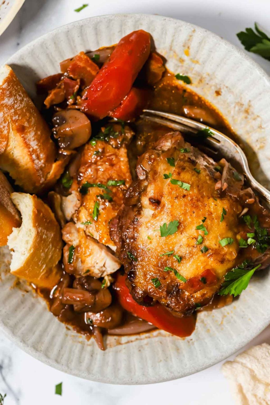 Best Chicken Coq Au Vin Recipe - Lena's Kitchen