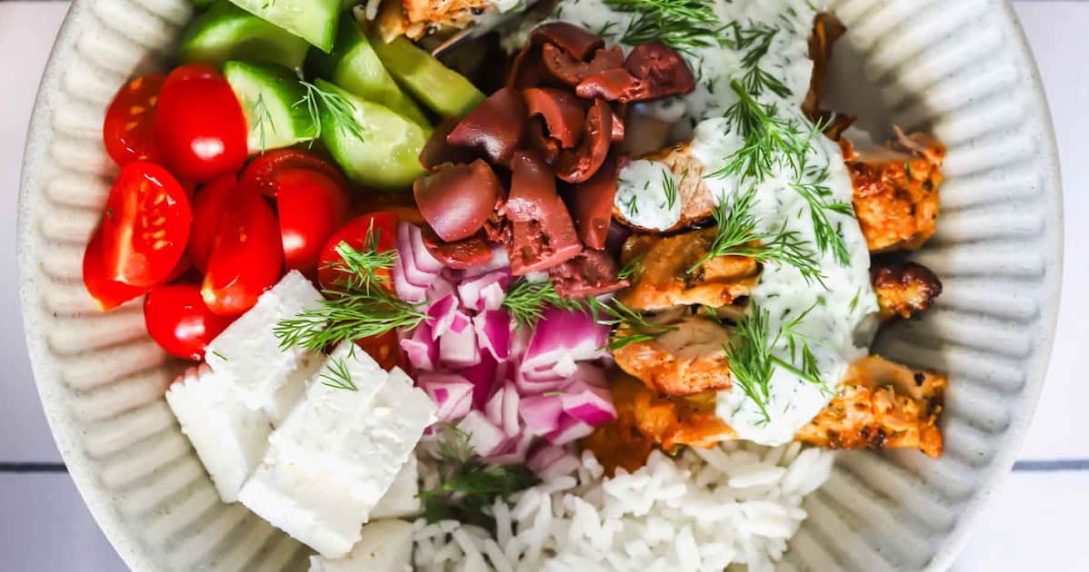 Greek Chicken Bowls - Lena's Kitchen