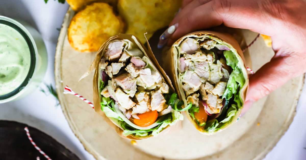 Grilled Chicken Wraps - Lena's Kitchen